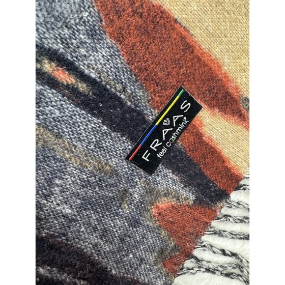 Fraas Eco Cashmink Ripple Print Colorful Soft Scarf NWT - Picture 6 of 12